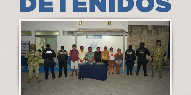 Operativo ‘Blindaje Cancún’ deja siete arrestos por narcomenudeo