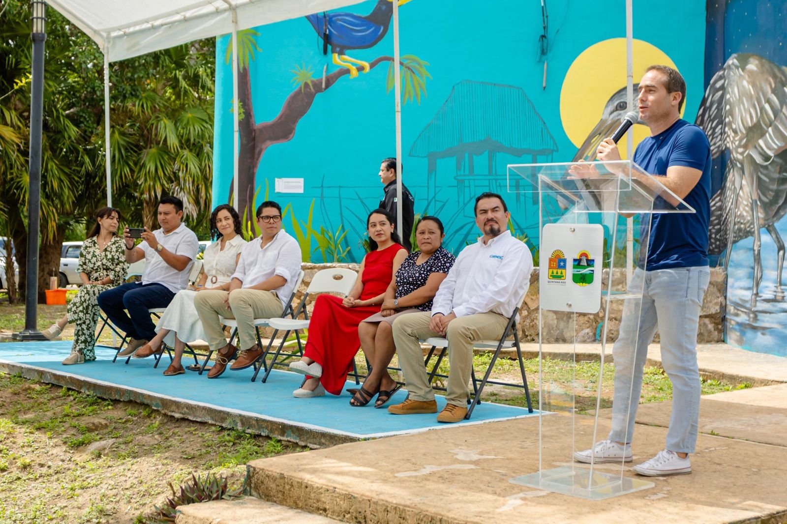 Mejoran la imagen de la Casa de la Cultura y Biblioteca de Cobá