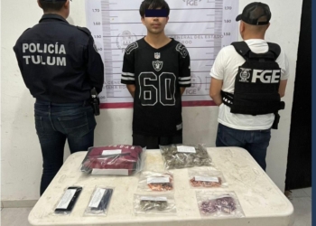 Aseguran marihuana, cristal, crack y tachas en operativo en Tulum