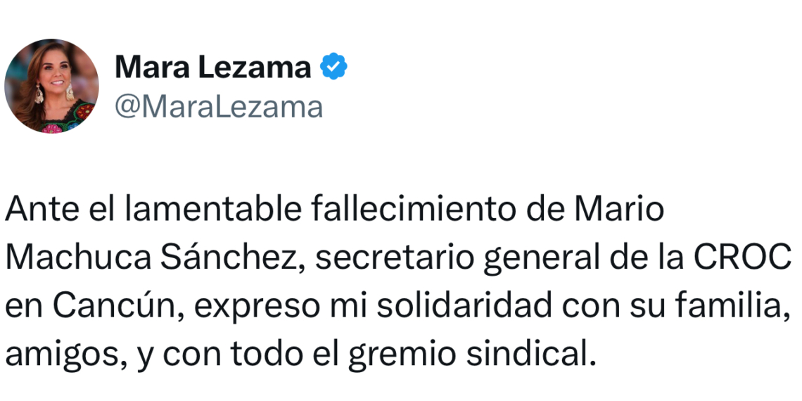 Mara Lezama afirma que no quedará impune la muerte de Mario Machuca