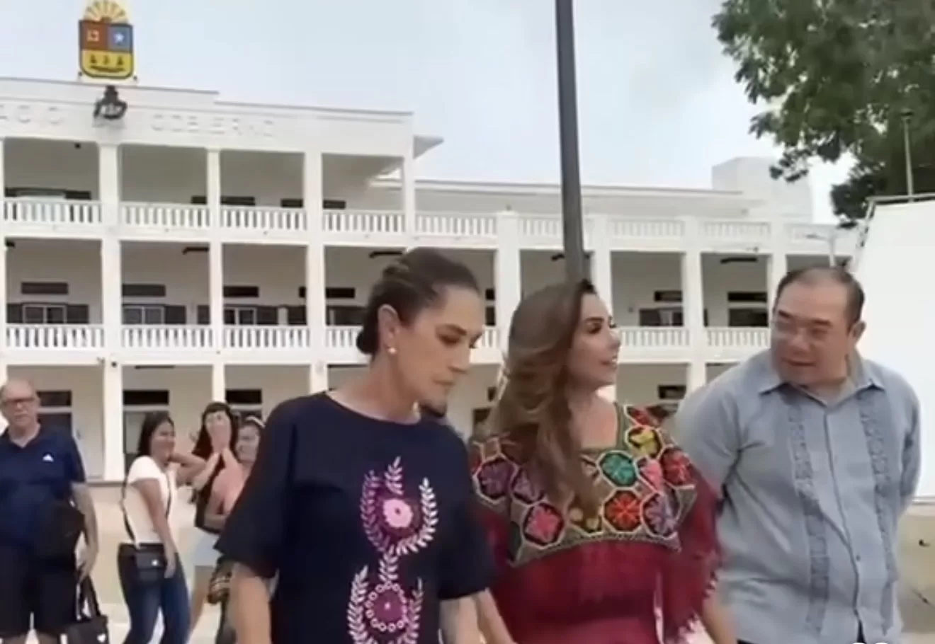 Ángel Rivero: el acompañante inesperado en un paseo chetumaleño de Claudia Sheinbaum y Mara