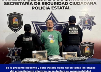 Cae presunto narcomenudista con armas de fuego, otro logra escapar