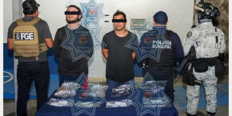 Caen en Cancún con más de 250 dosis de droga listas para venta