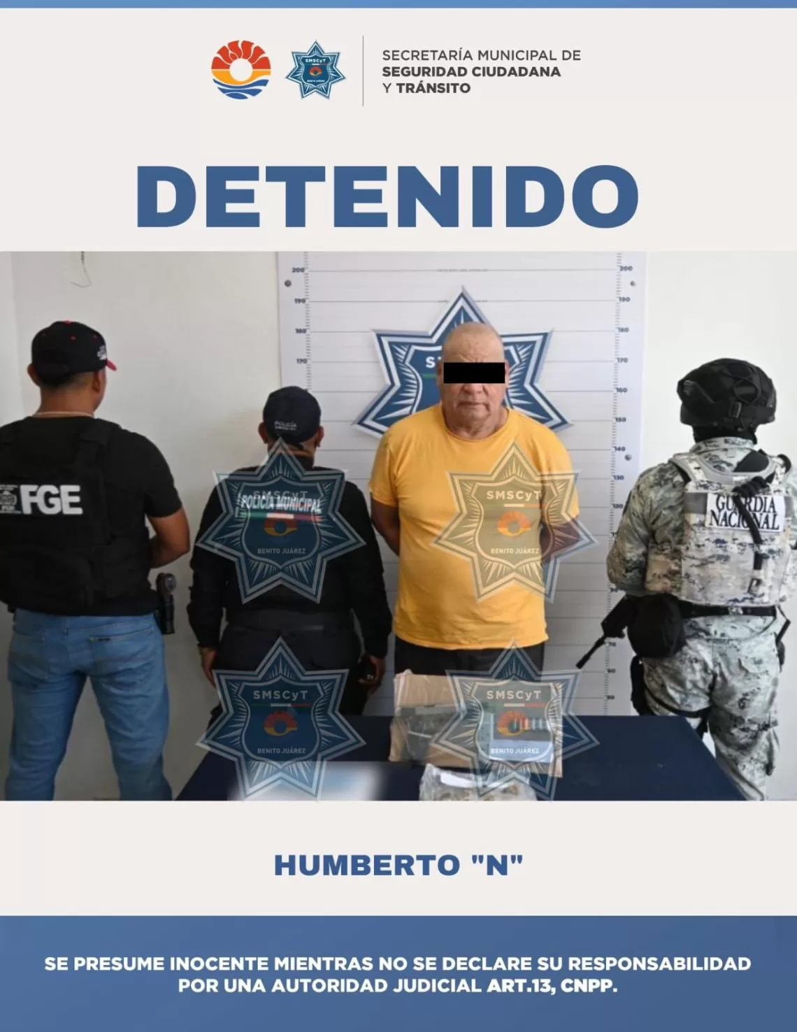 Sujeto armado es asegurado con bolsitas de marihuana