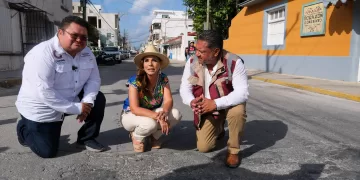 Pone en marcha Mara Lezama rehabilitación de calles en Cozumel