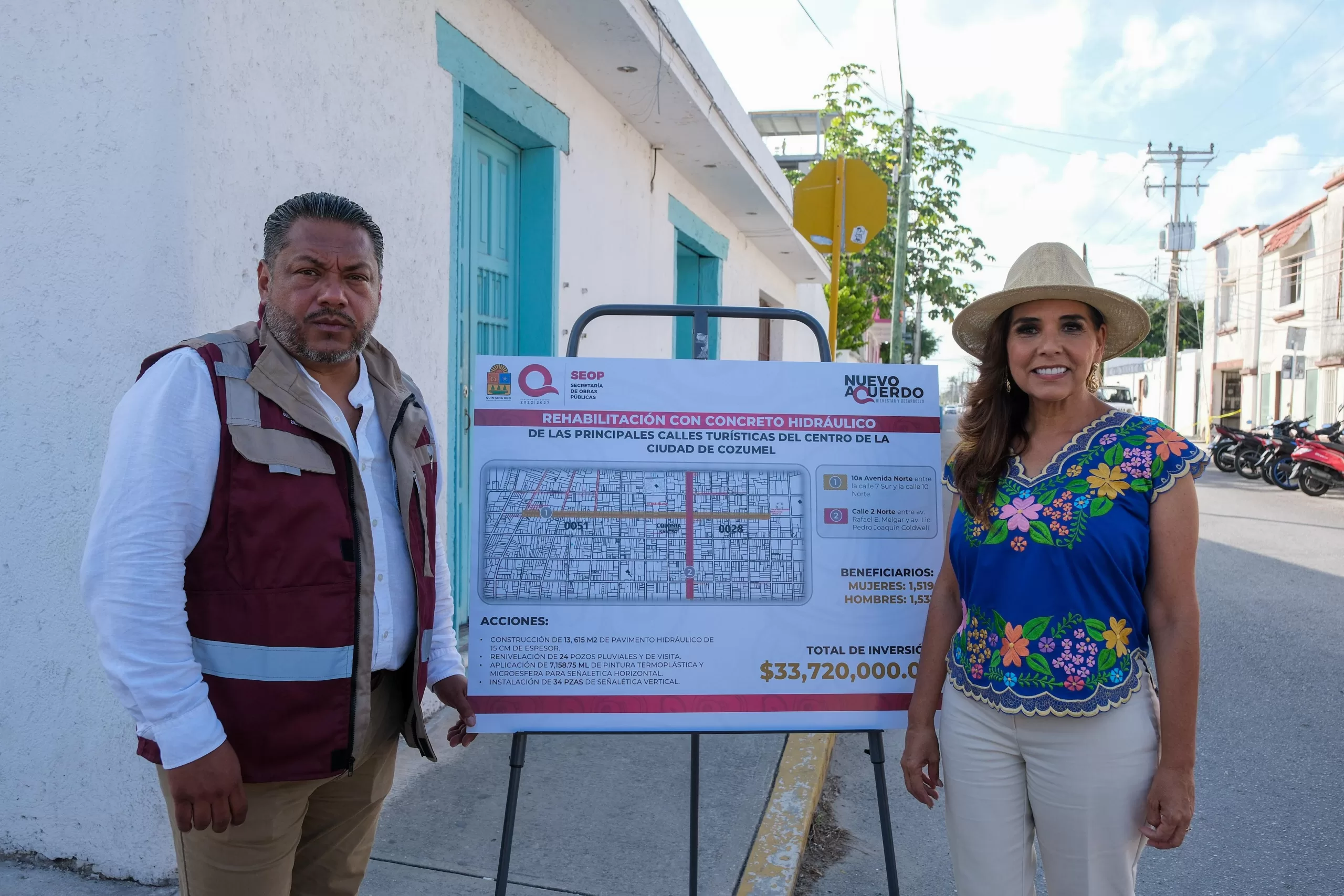 Pone en marcha Mara Lezama rehabilitación de calles en Cozumel