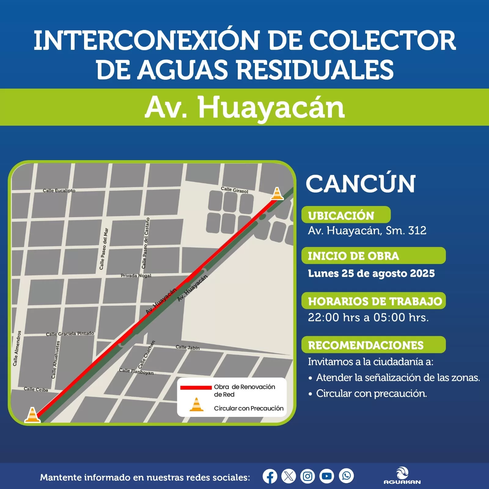 Arranca guakan obras de ampliación de la red sanitaria en la zona sur de Cancún