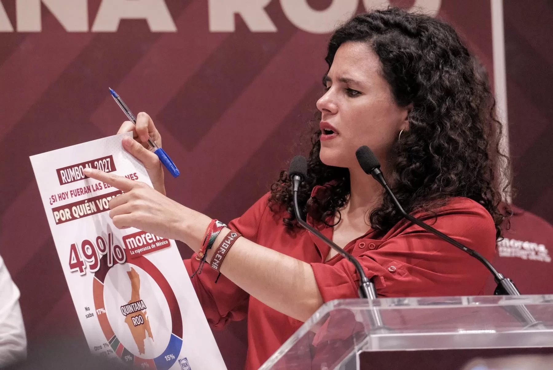 Morena busca mantener la alianza con PT y Verde en Quintana Roo, señala Luisa María Alcalde