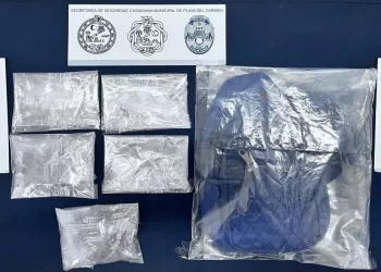 Detienen a joven en Villas del Sol con presuntas drogas