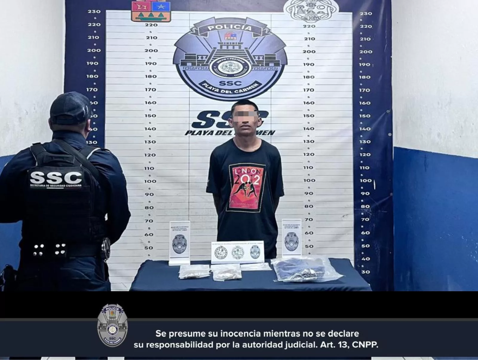 Detienen a joven en Villas del Sol con presuntas drogas