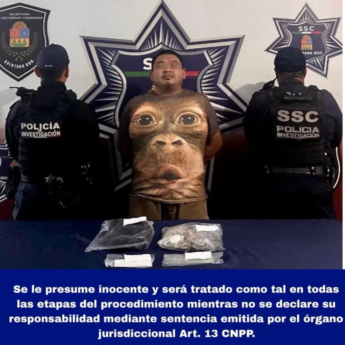 Capturado cuando manipulaba droga a un costado de una carretera