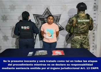 Mujer narcomenudista es detenida en Playa del Carmen