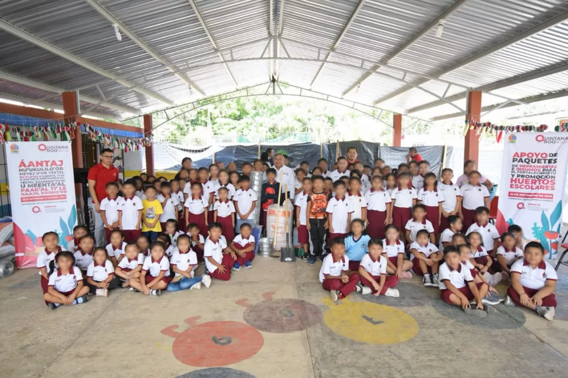 Impulsan en escuelas de Carrillo Puerto la autosuficiencia alimentaria