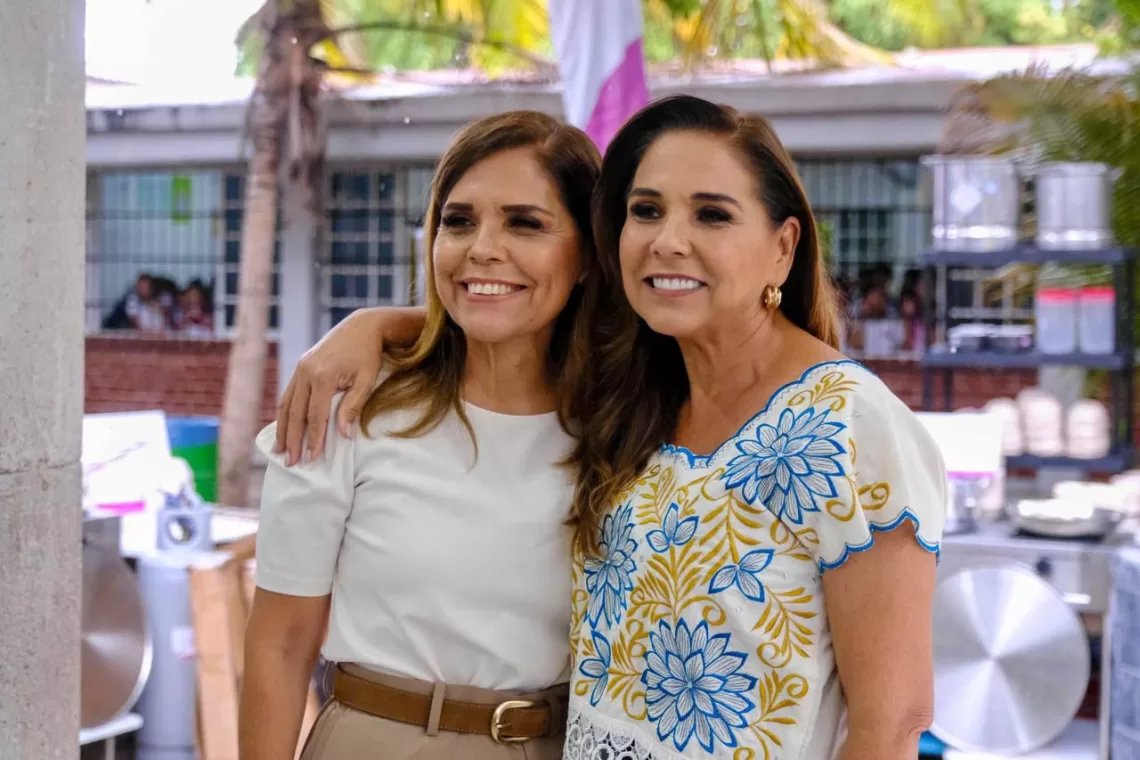 Mara y Verónica Lezama Espinosa equipan desayunadores para el bienestar de más de 2 mil 700 niñas y niños