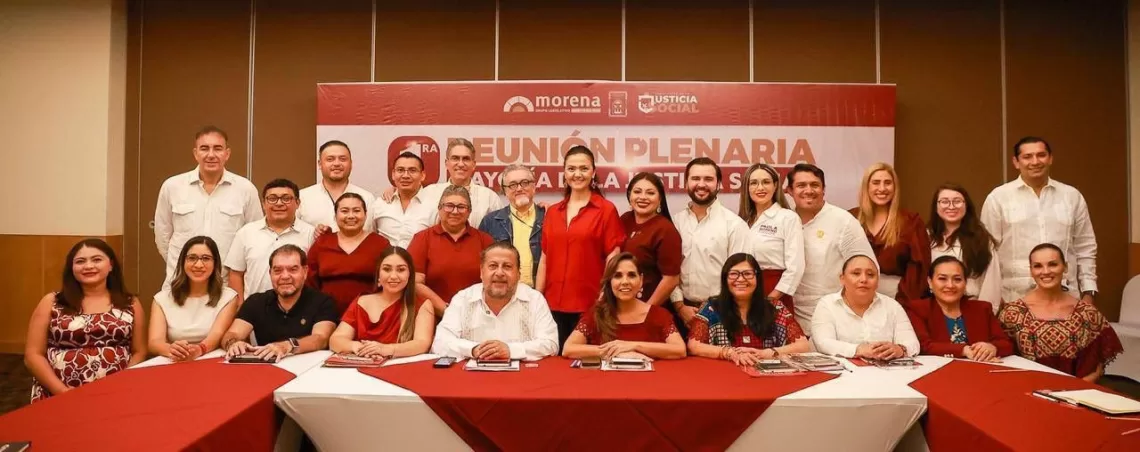 Encabeza Jorge Sanén la primera plenaria del grupo legislativo de Morena en Quintana Roo
