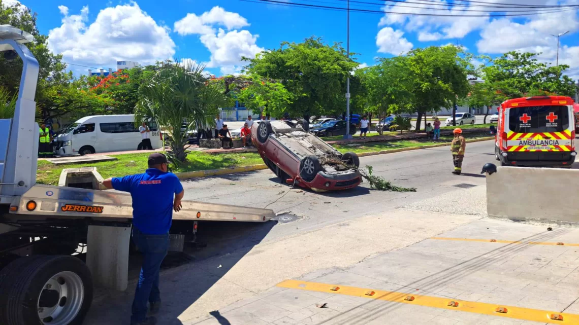 Accidente en la SM 23 moviliza a Bomberos y Cruz Roja