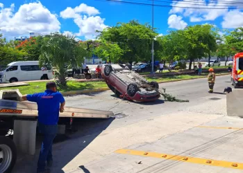 Accidente en la SM 23 moviliza a Bomberos y Cruz Roja