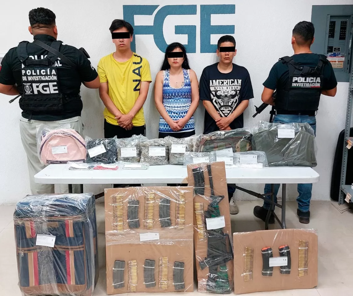 Desarticulan presunta célula criminal en Playa del Carmen