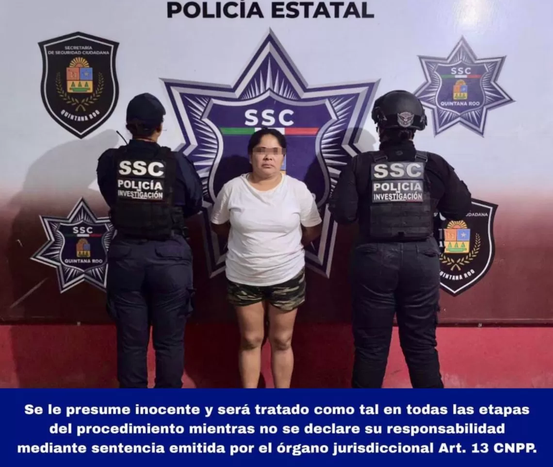 Detienen a mujer señalada por agresión en la Supermanzana 236