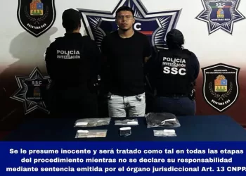 Sorprendido cuando manipulaba drogas en Paraíso Maya