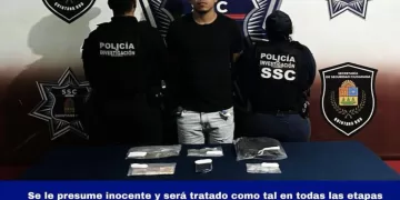 Sorprendido cuando manipulaba drogas en Paraíso Maya