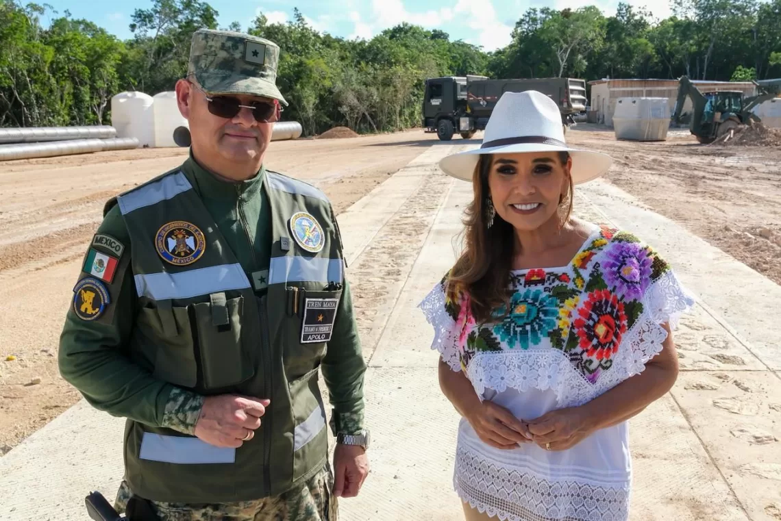 Constata Mara Lezama con SEDENA progreso de la Puerta al Mar, proyecto emblemático que responde a una demanda social histórica en Felipe Carrillo Puerto