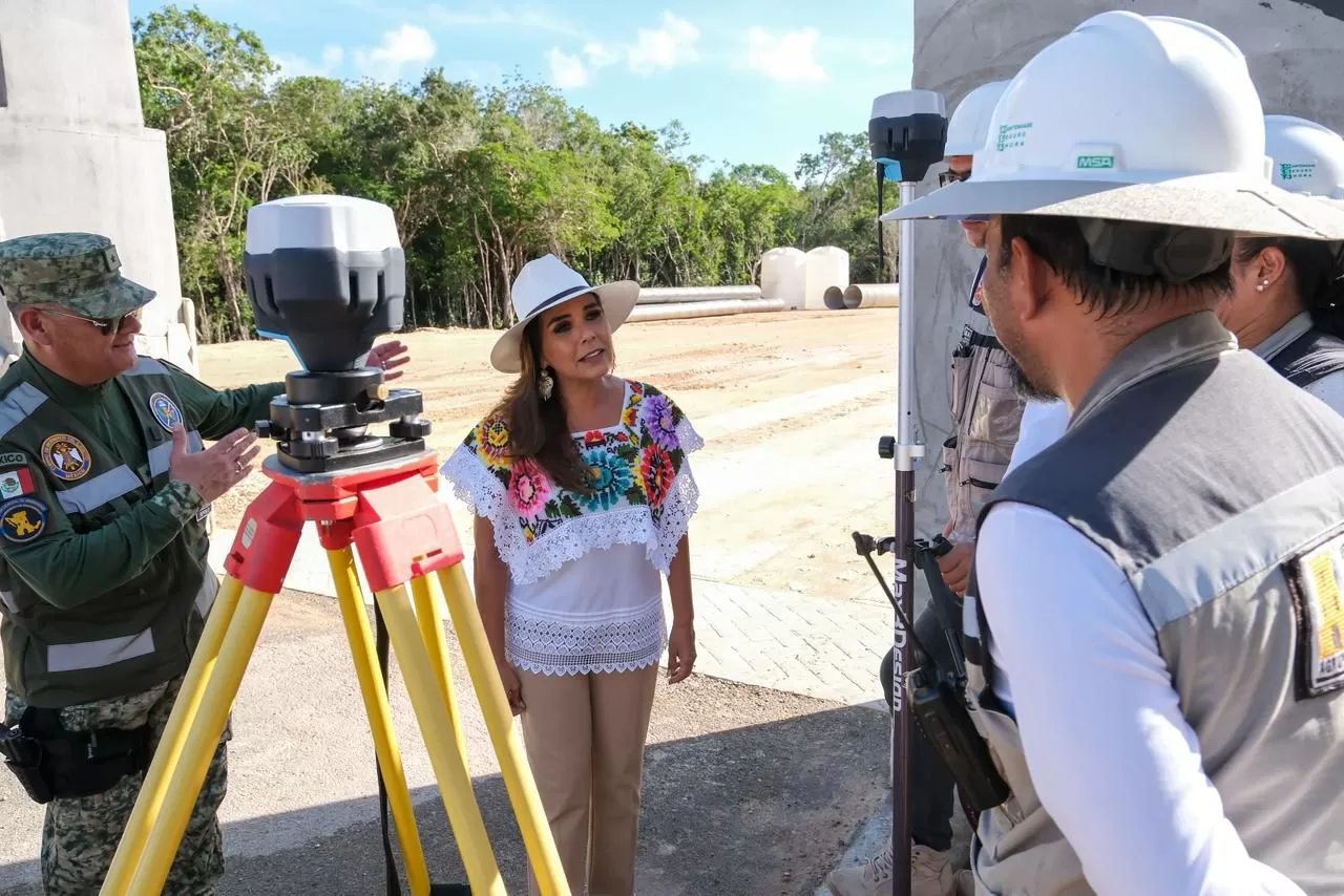 Constata Mara Lezama con SEDENA progreso de la Puerta al Mar, proyecto emblemático que responde a una demanda social histórica en Felipe Carrillo Puerto
