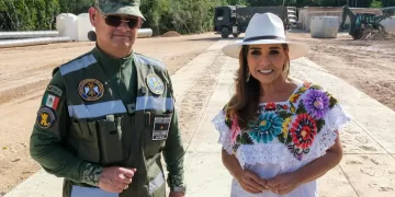 Constata Mara Lezama con SEDENA progreso de la Puerta al Mar, proyecto emblemático que responde a una demanda social histórica en Felipe Carrillo Puerto