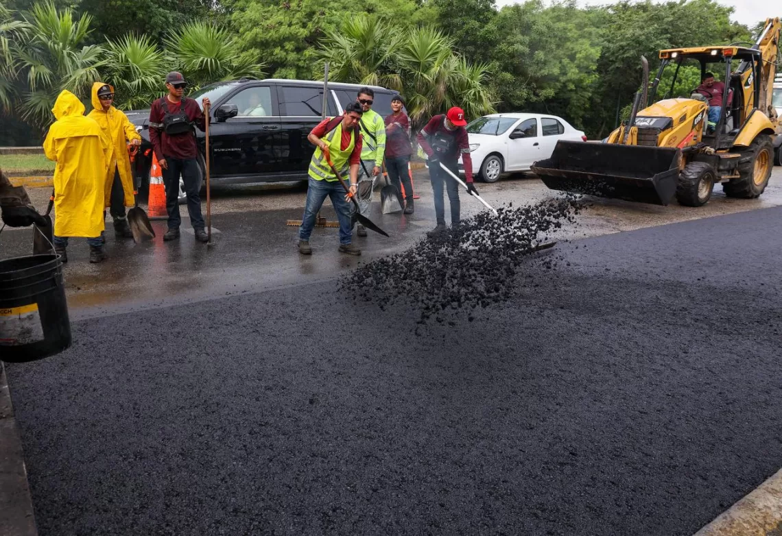 Cancún avanza en la modernización vial: la Kabah llega al 50% de repavimentación