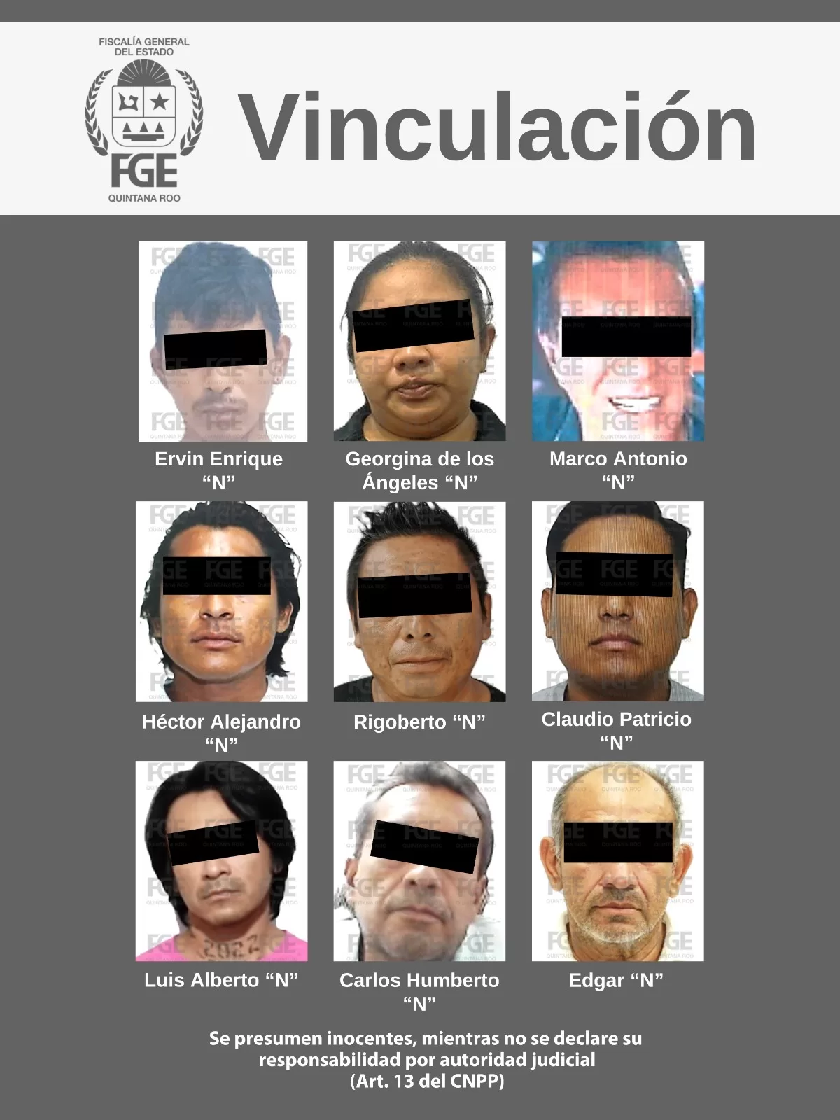 Vinculan a proceso a nueve personas por violencia familiar en Quintana Roo