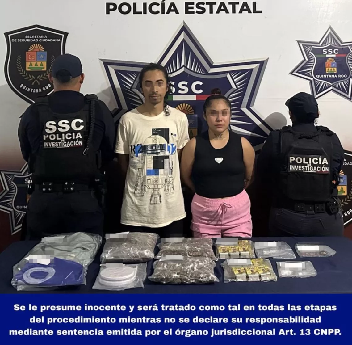Capturan a pareja cuando intercambiaban droga en la vía pública