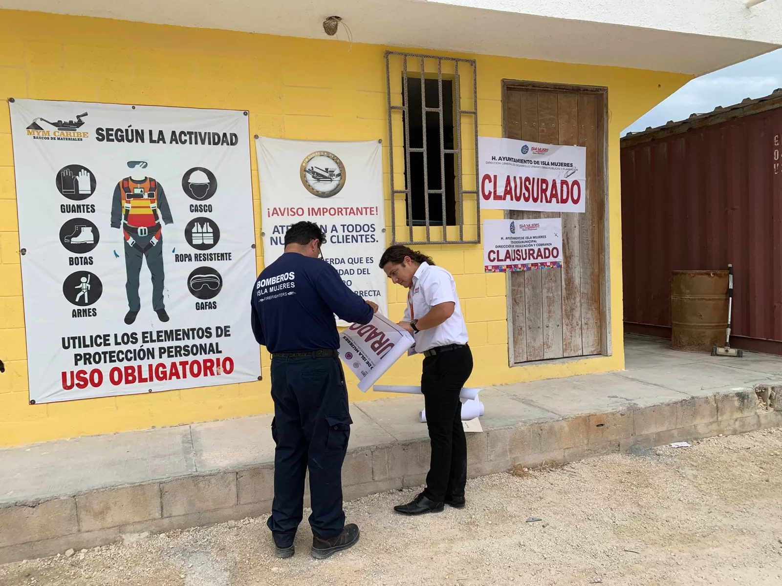 Cierran extracción ilegal que dañaba el entorno en Ciudad Mujeres