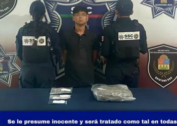 Detienen a presunto narcomenudista en Villas Otoch Paraíso