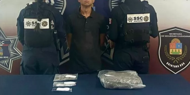 Detienen a presunto narcomenudista en Villas Otoch Paraíso