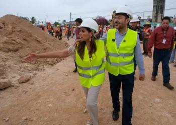 Mara Lezama supervisa avances del nuevo Hospital General del ISSSTE en Chetumal