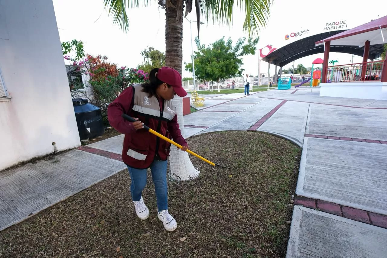 Totalmente rehabilitado, Mara Lezama entrega el Parque de Hábitat I, el número 14 rescatado con el programa ¡Que Brille Chetumal!