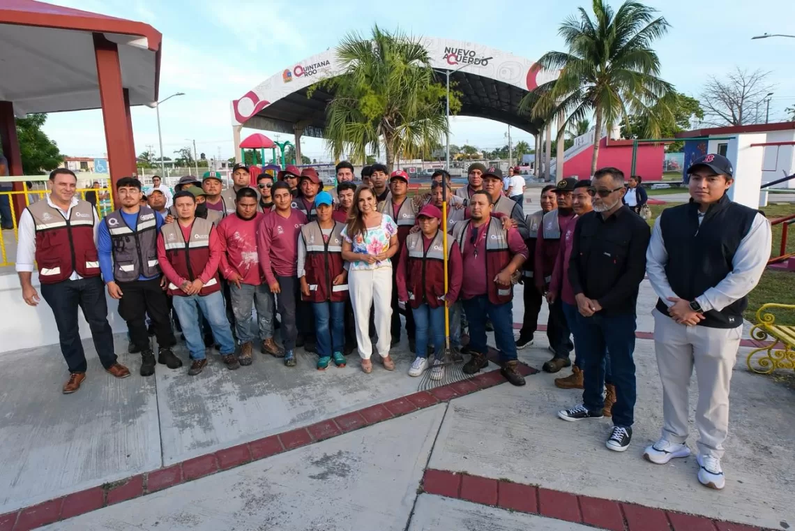 Totalmente rehabilitado, Mara Lezama entrega el Parque de Hábitat I, el número 14 rescatado con el programa ¡Que Brille Chetumal!