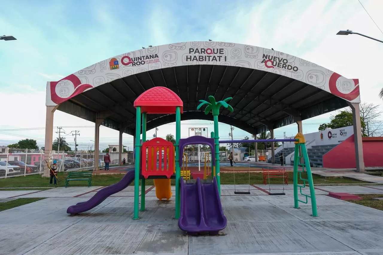 Totalmente rehabilitado, Mara Lezama entrega el Parque de Hábitat I, el número 14 rescatado con el programa ¡Que Brille Chetumal!