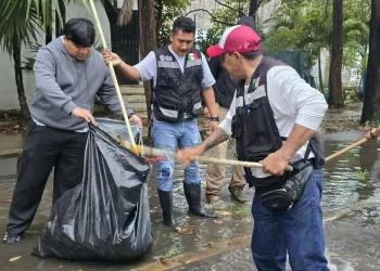 Gobierno de Estefanía Mercado activa “Operativo Tormenta” y ejecuta acciones preventivas y de recuperación tras lluvias en Playa del Carmen