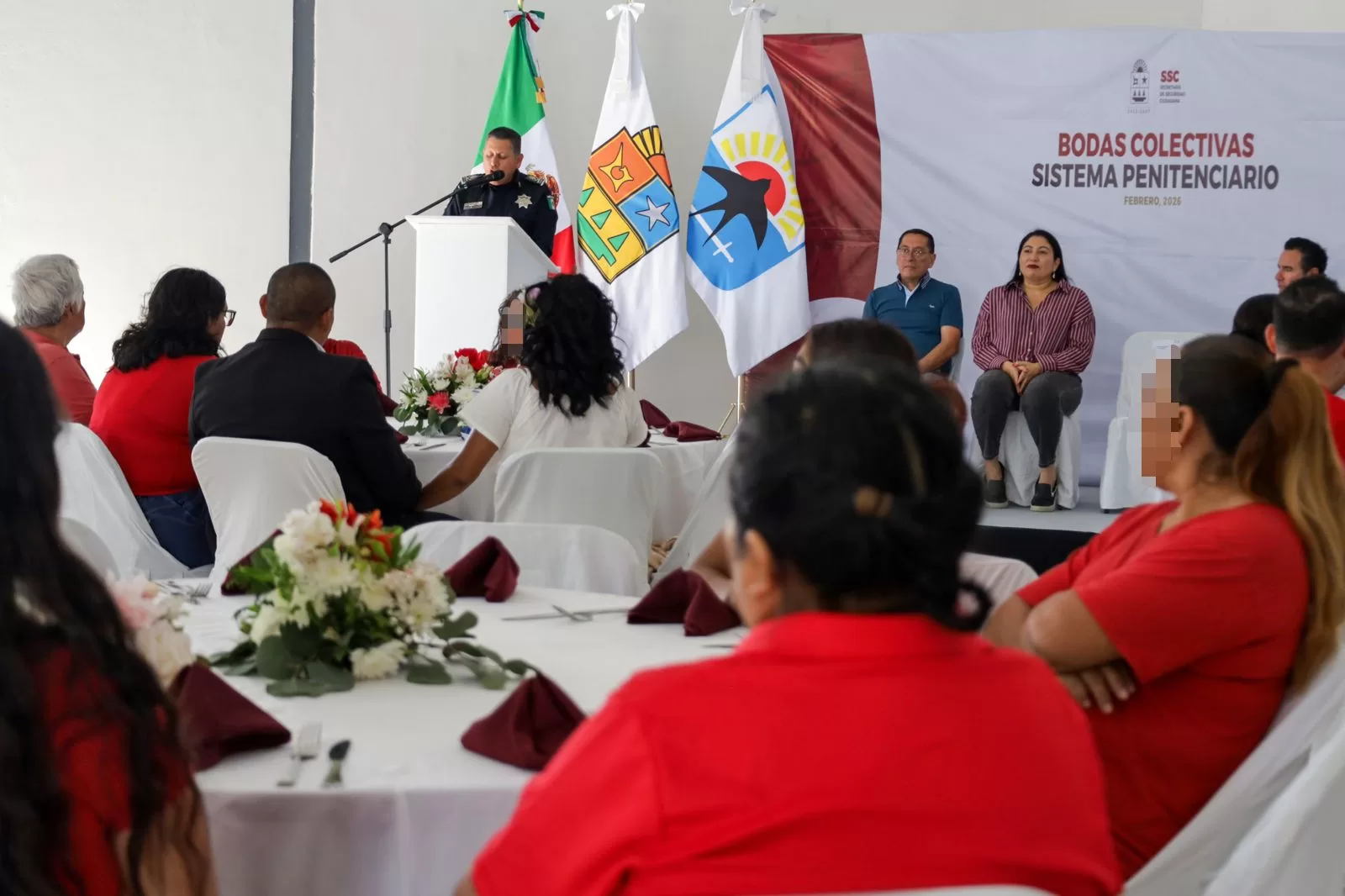 Bodas tras rejas en Cozumel: cinco internos formalizan unión en penal