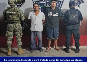 Detienen a dos hombres tras incidente vial y resistencia a la autoridad en Cancún