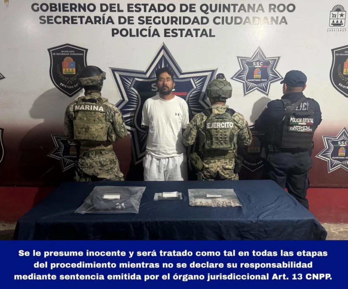 Detención en Zona Hotelera de Cancún tras operativo conjunto