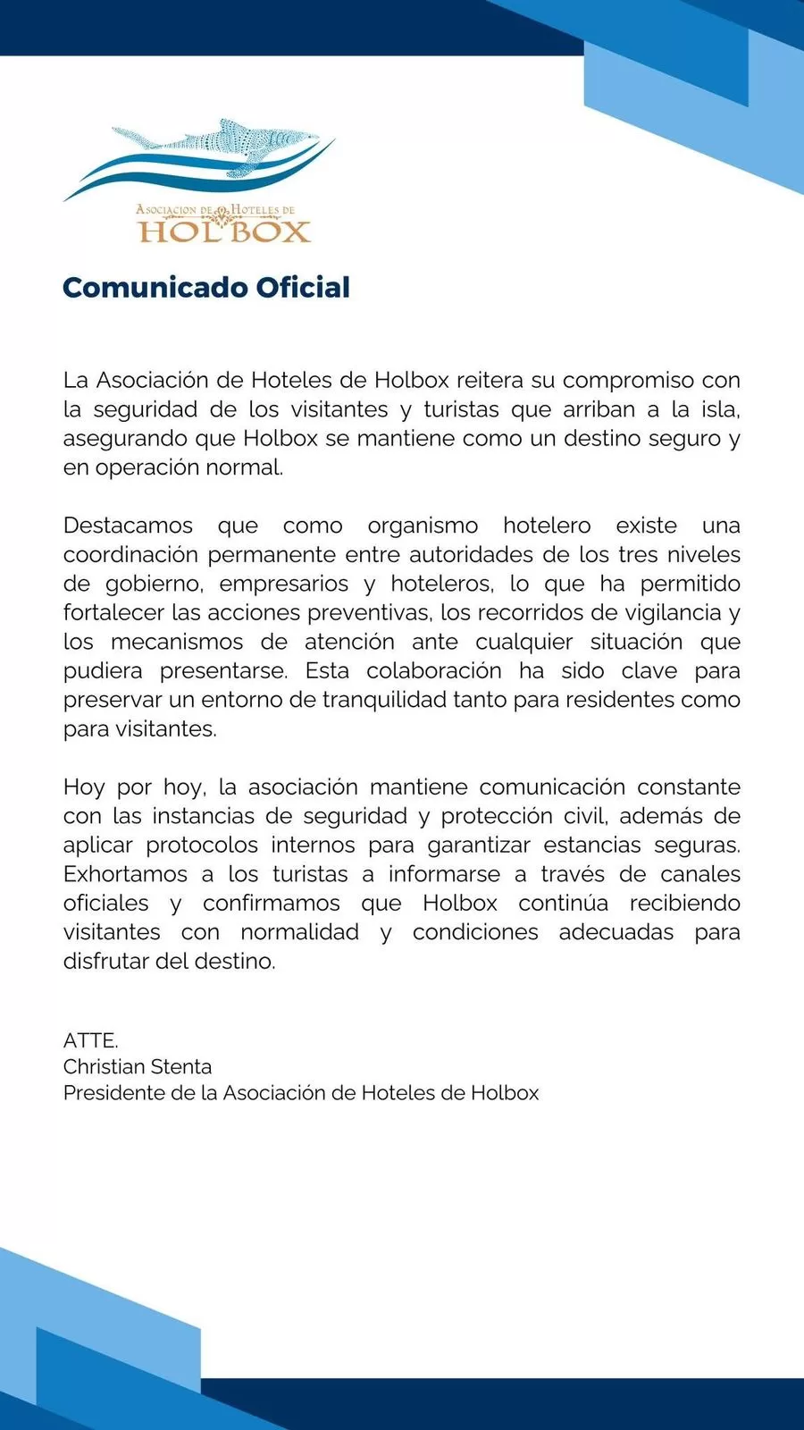 Isla Holbox se mantiene segura y operando con normalidad, afirma sector hotelero