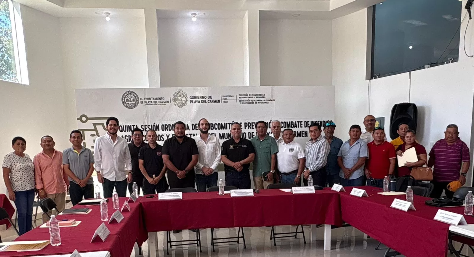 Gobierno de Estefanía Mercado fortalece coordinación para prevenir incendios agropecuarios y forestales