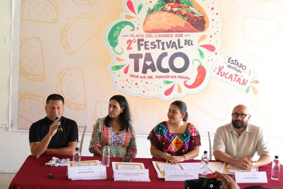 Presentan en Playa del Carmen el Segundo Festival del Taco, con Yucatán como estado invitado