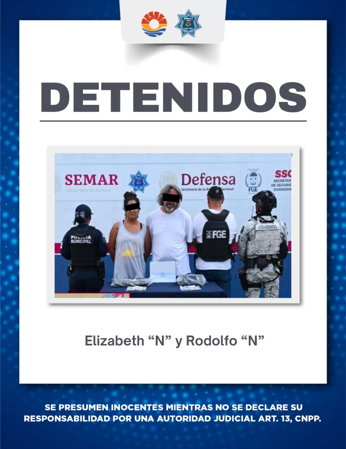 Caen dos por narcomenudeo durante operativo Blindaje Cancún