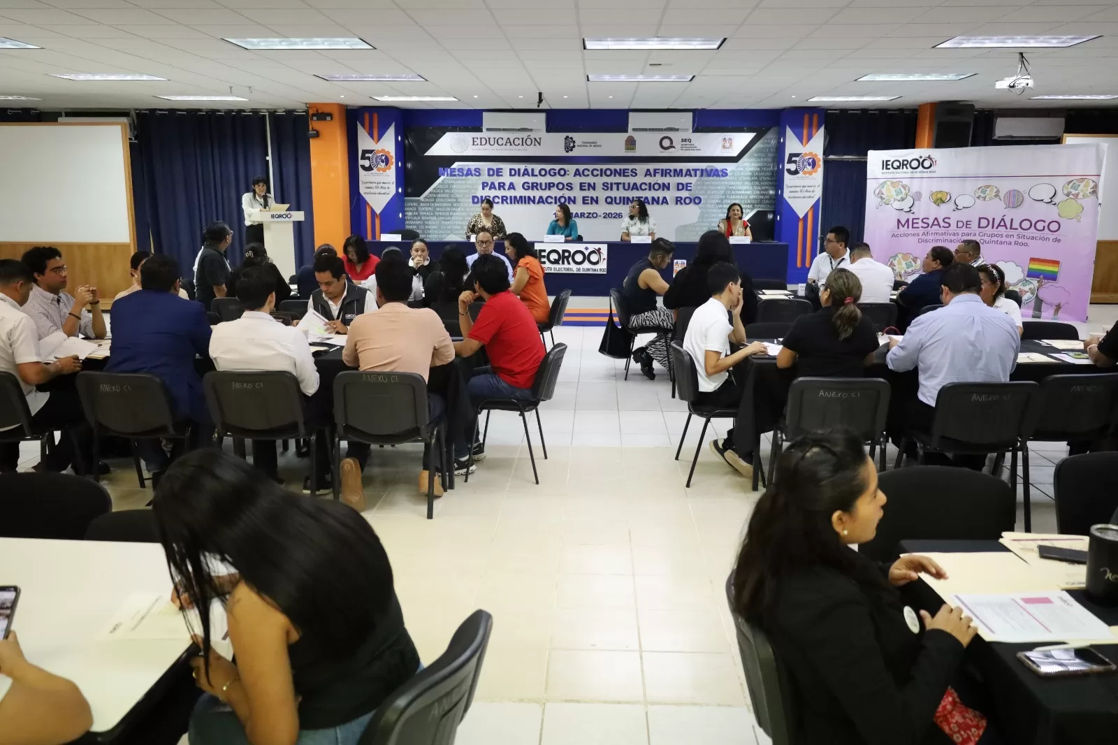 El IEQROO impulsa el diálogo plural para fortalecer la participación política y las acciones afirmativas en Quintana Roo .