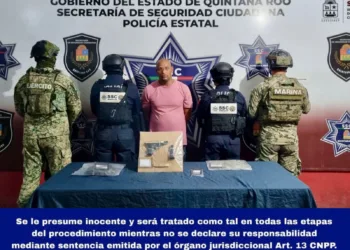 Detienen a hombre con droga y una pistola en Villas Otoch Paraíso
