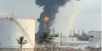Incendio en refinería de Dos Bocas está controlado, dice Claudia Sheinbaum