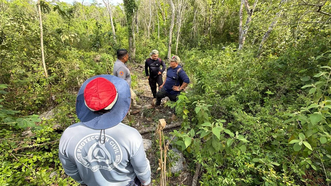 Rescatan a dos hombres extraviados en la selva del ejido Manuel Antonio Ay